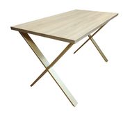 Stół do salonu kuchni 70x120x28 LOFT X złoty Dąb Sonoma