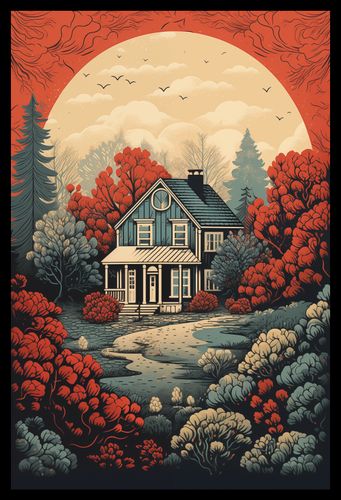 Plakat 30x45cm Idylla Rustykalna na Arena.pl