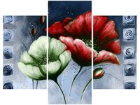 OBRAZ CZERWONE ZIELONE MAKI