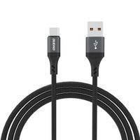 kabel przewód z oplotem l3st usb-a - usb-c 5a 1.2m - czarny
