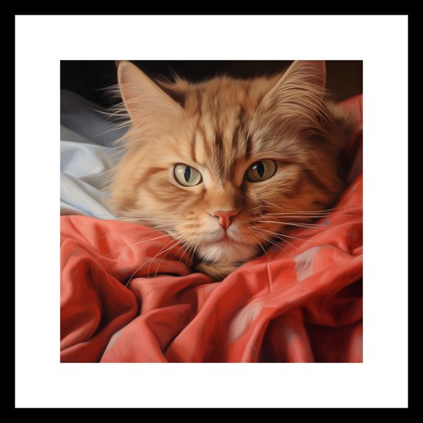 Plakat 30x30cm Mruczący Spokój zdjęcie 3