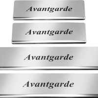 Listwa progowa MERCEDES C W205 AVANTGARDE Stal nierdzewna 304 połysk z czar