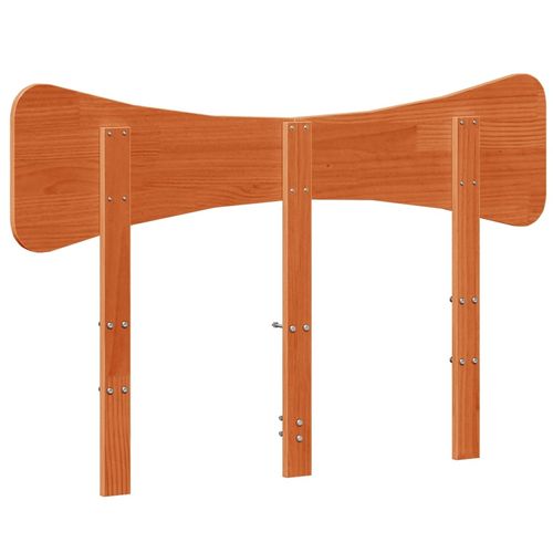 Wezgłowie do łóżka, woskowy brąz, 135 cm, lite drewno sosnowe na Arena.pl