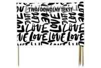 PARAWAN PLAŻOWY Napisy LOVE z indywidualnym napisem 5 PANELI 58.5
