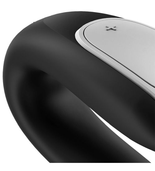 Czarny stymulator dla par Satisfyer zdjęcie 3
