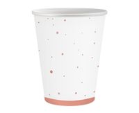 Kubeczki papierowe Celebrate różowo-złote, 6 szt.