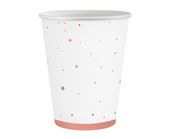 Kubeczki papierowe Celebrate różowo-złote, 6 szt.