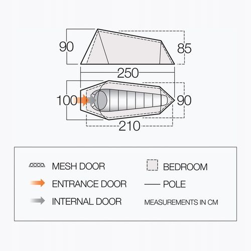 Namiot kempingowy 1-osobowy Vango Soul 100 deep blue OS na Arena.pl