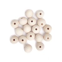 drewniane koraliki  kulki 20 mm 40g 0268