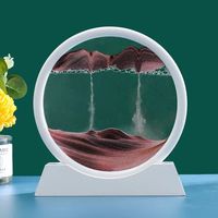 3D Ruchomy Piasek Obraz Okrągłe Szkło Głębokie – 7 inch