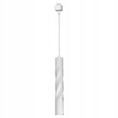 2X TRACK LIGHT PENDANT TWISTED WHITE 3W LED