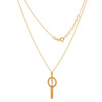 Złoty Naszyjnik Celebrytka Kółko Łańcuszki