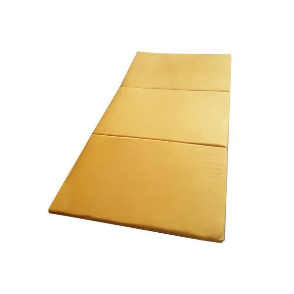 materac 180x100x5 welurowy żółty zdjęcie 1