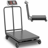 waga platformowa przemysłowa na kółkach 600 kg / 100 g lcd