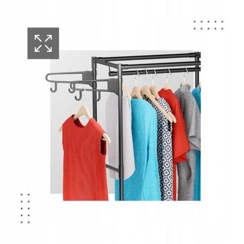 Szafa Duża Ubrania Stojak Wieszak Półki Mark Adler na Arena.pl