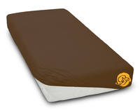 Prześcieradło frotte 120x200cm CZEKOLADA