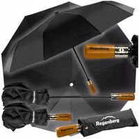 PARASOL SKŁADANY MĘSKI PRZECIWDESZCZOWY PARASOLKA DUŻY CZARNY AUTOMATYCZNY