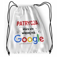 Plecak Dla Patrycji Sportowy Szkolny Worek Torba Z Nadrukiem Ze Zdjęciem