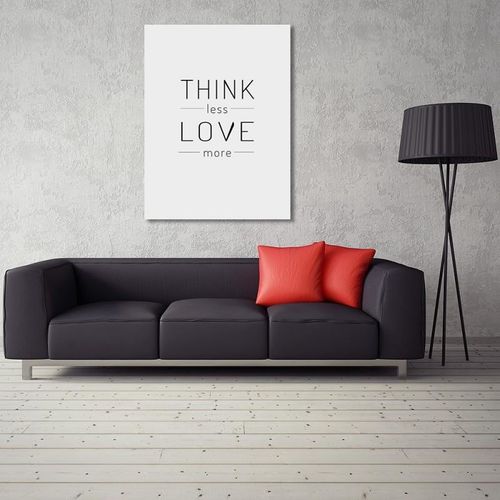 Obraz na płótnie - Canvas, Think less love more 40x50 na Arena.pl