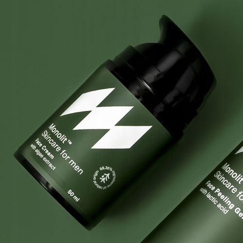 KREM do twarzy NAWILŻAJĄCY DLA MĘŻCZYZN męski ALGI olej kokosowy MONOLIT na Arena.pl