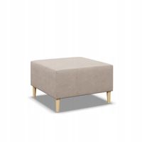 PUFA BLANK BEŻOWY 70x70 Podnóżek PUF KRONOS VELVET