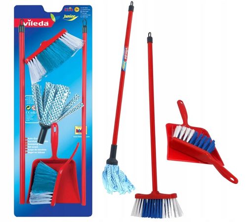 VILEDA MOP MIOTŁA ZMIOTKA I SZUFELKA DLA DZIECI ZESTAW KLEIN na Arena.pl