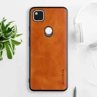 Etui AIORIA Vintage LEATHER do Google Pixel 4A pomarańczowy