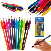 kredki ZESTAW KREDEK Z UCHWYTEM PIANKOWYM 12SZT