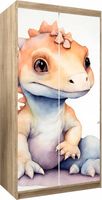 Naklejka samoprzylepna okleina na szafę na wymiar MAŁY SŁODKI DINOZAUR