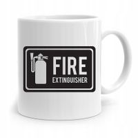 Kubek Prezent Dla Strażaka Fire Extinguisher Z Nadrukiem Ze Zdjęciem
