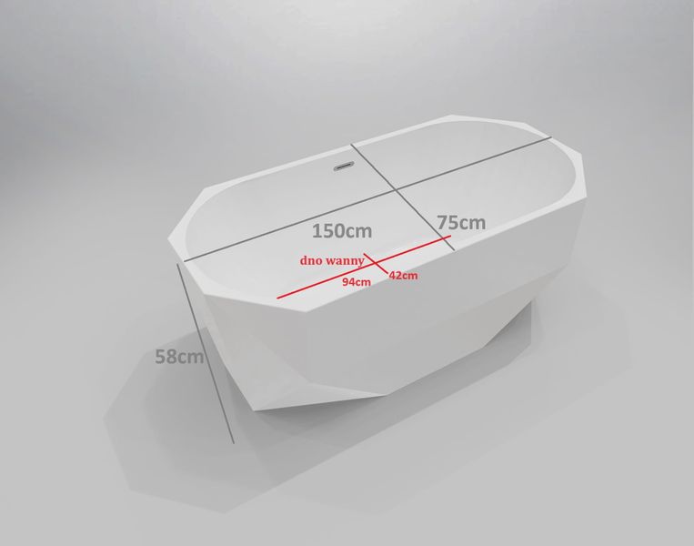 Wanna wolnostojaca WG 2142-150 zdjęcie 4