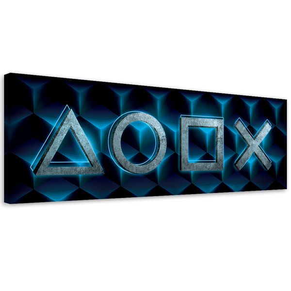 Obraz na płótnie, Symbole gry 150x50 150x50 zdjęcie 1