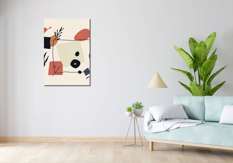 Obraz 60x90cm Abstrakcyjny Dialog zdjęcie 2