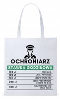 Torba Biała Eco Shopper Dla Ochroniarza Prezent Z Nadrukiem Ze Zdjęciem