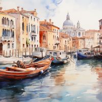 Plakat 70x70cm Wenecka Impresja