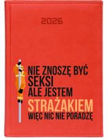 KALENDARZ A6 2026 TYGODNNIOWY PLANER nadruk UV PREZENT DLA STRAŻAKA