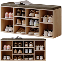 SZAFKA NA BUTY Z SIEDZISKIEM ŁAWKA NOWOCZESNA DĄB SONOMA 104 CM