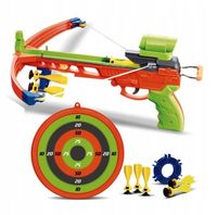 KUSZA ŁUK Z CELOWNIKIEM ZESTAW DLA DZIECI STRZAŁY ZABAWA PREZENT