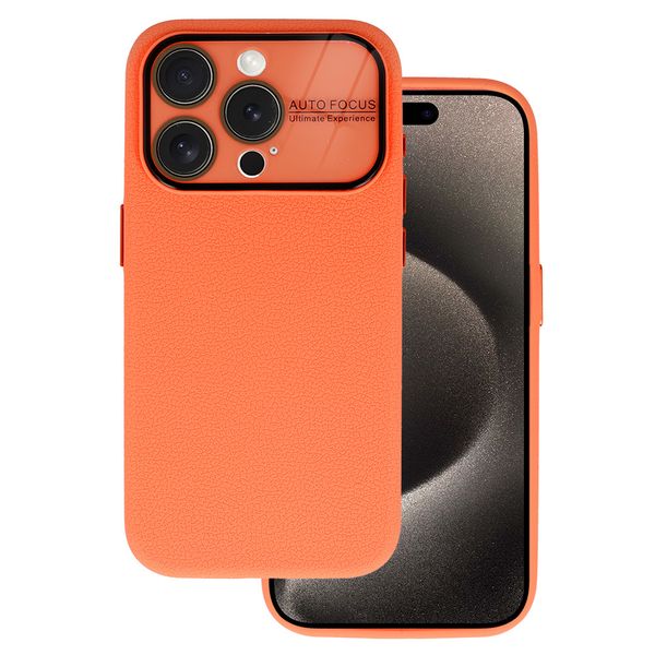 Tel Protect Lichi Soft Case do Iphone 15 pomarańczowy zdjęcie 1