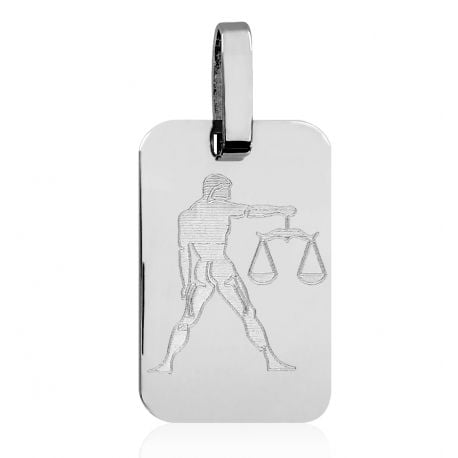 SREBRNY NIEŚMIERTELNIK WAGA ZNAK ZODIAKU PRÓBA SREBRA 925 GRAWER GRATIS zdjęcie 1