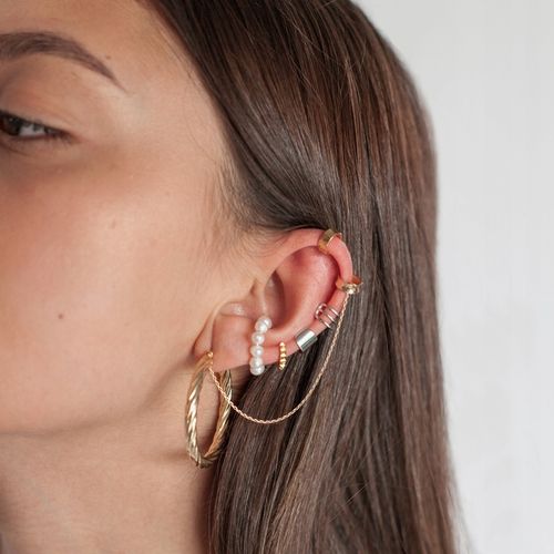 Nausznica pozłacana potrójna ANIA KRUK na Arena.pl