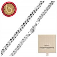 Łańcuszek stal chirurgiczna męski splot kostka 60 cm kolory BLINGART