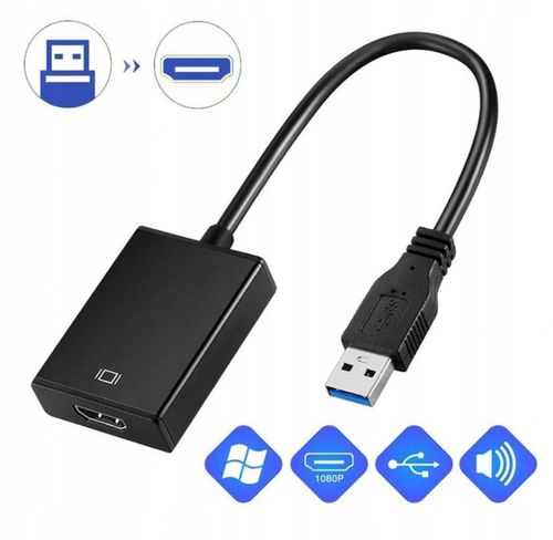 CO2 PRZEJŚCIÓWKA USB 3 HDMI ADAPTER KABEL HUB KONWERTER FULL HD 1080P 60HZ na Arena.pl