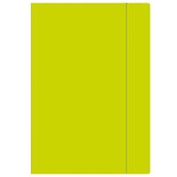 TECZKA Z GUMKĄ A4 FLUO INTERDRUK LIMONKOWA 5902277267221