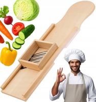 Szatkownica do kapusty drewniana 4 OSTRZA DUŻA XXL TRADYCYJNA + ŁOPATKA HIT