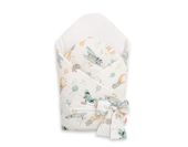 Rożek dla niemowląt z wiązaniem 2w1 usztywniany i miękki - sky adventure