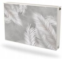 Mata magnetyczna na grzejnik Fototapeta pod wymiar LIŚCIE PALMOWE SZARE TŁO