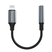 Adapter przejściówka iPhone Lightning - mini jack 3.5mm - czarny