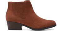 Clarks Botki damskie - Adreena Flora - rozmiar 37 - brązowa skóra zamszowa
