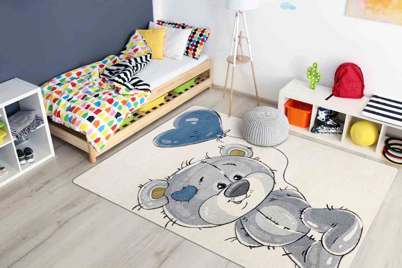 RUG/LU/TINIES/TEDDYBEAR/CREAM/140x190 zdjęcie 2
